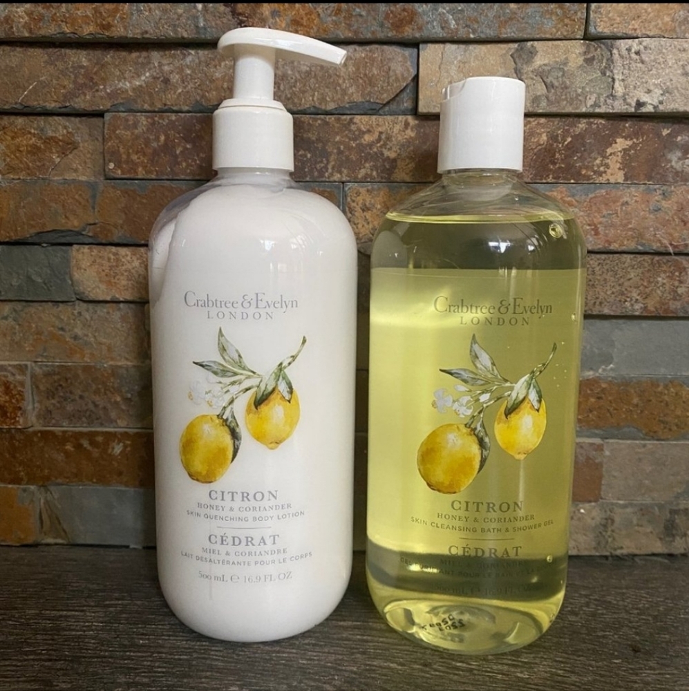Crabtree & Evelyn Citron Honey & Coriander Lotion and Shower Gel ♥